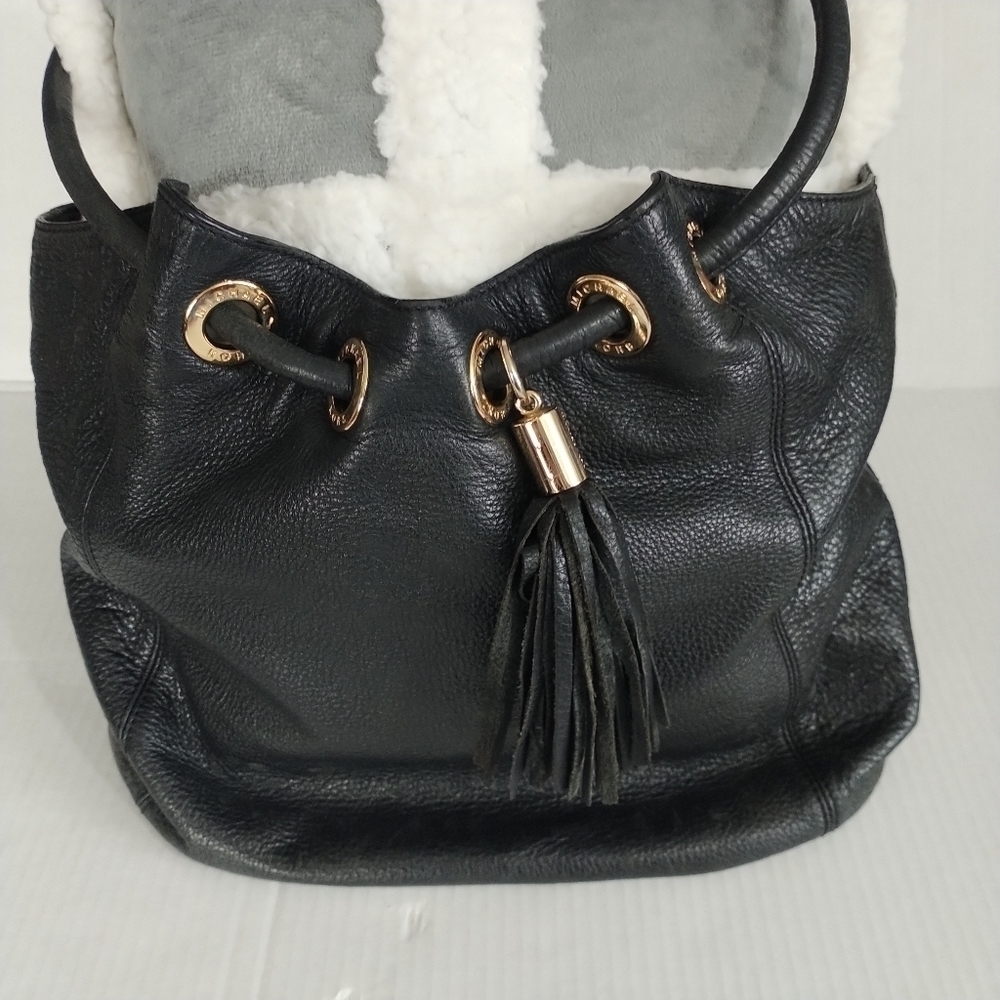 Michael Kors Black Medium East West Ring Tote